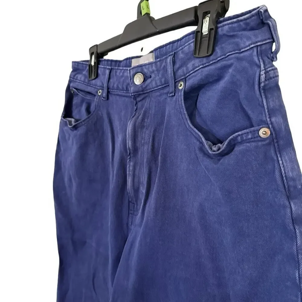 Everlane The Way High Curvy Jeans Organic Cotton Violet Ankle Tapered sz 32